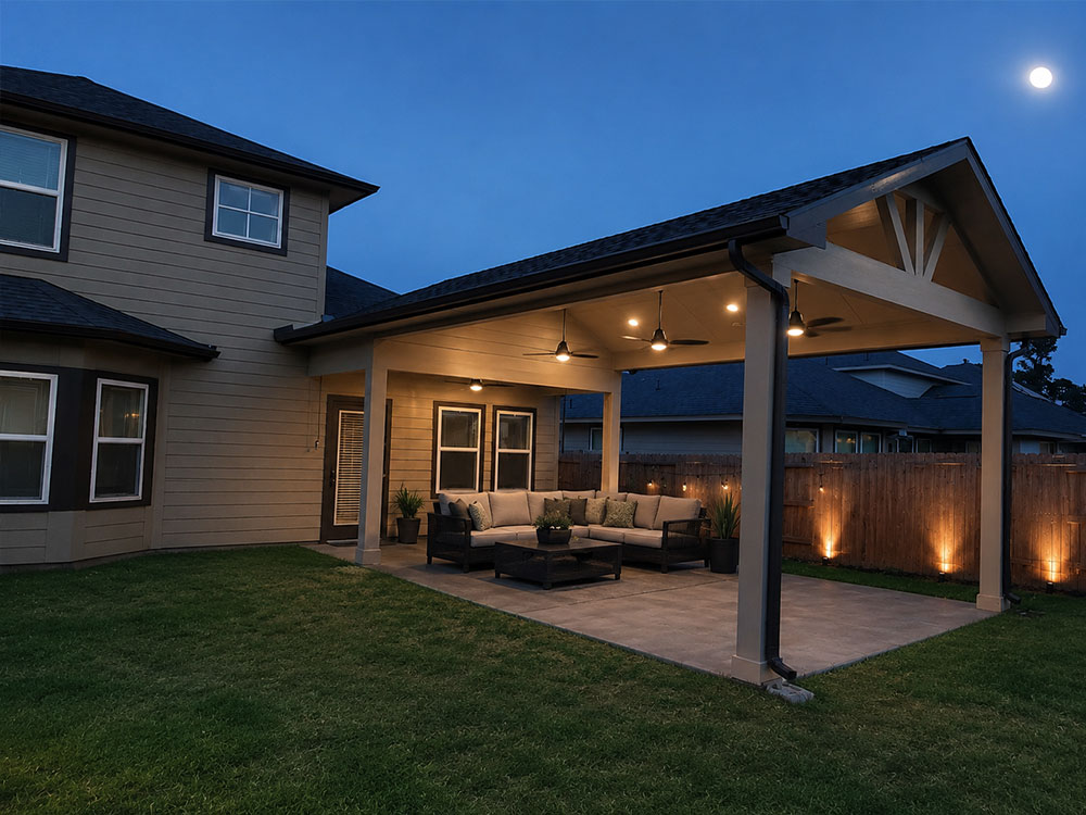 After patio remodel in Houston by Southwestern Roofing