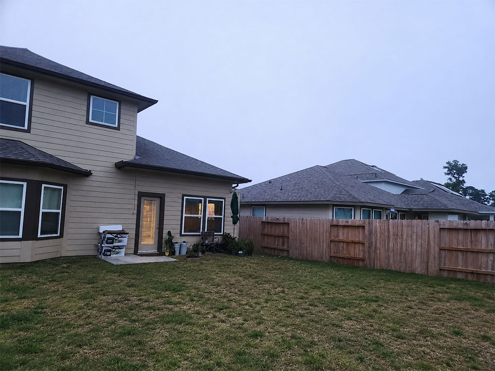 Before patio remodel in Houston by Southwestern Roofing