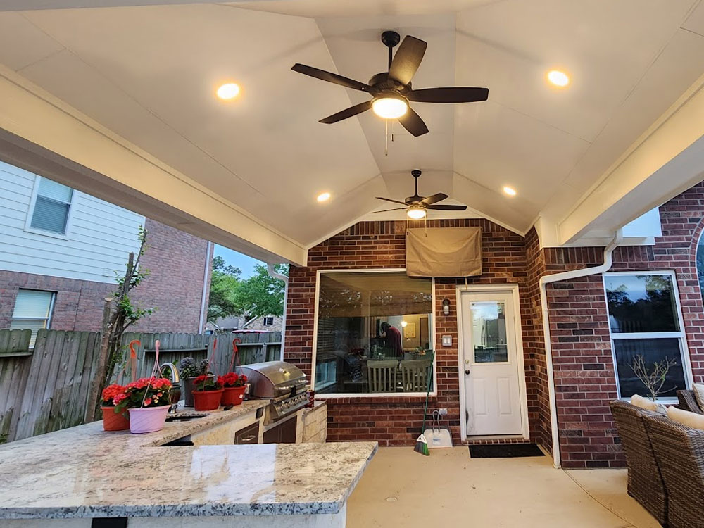 After patio remodel in Houston by Southwestern Roofing